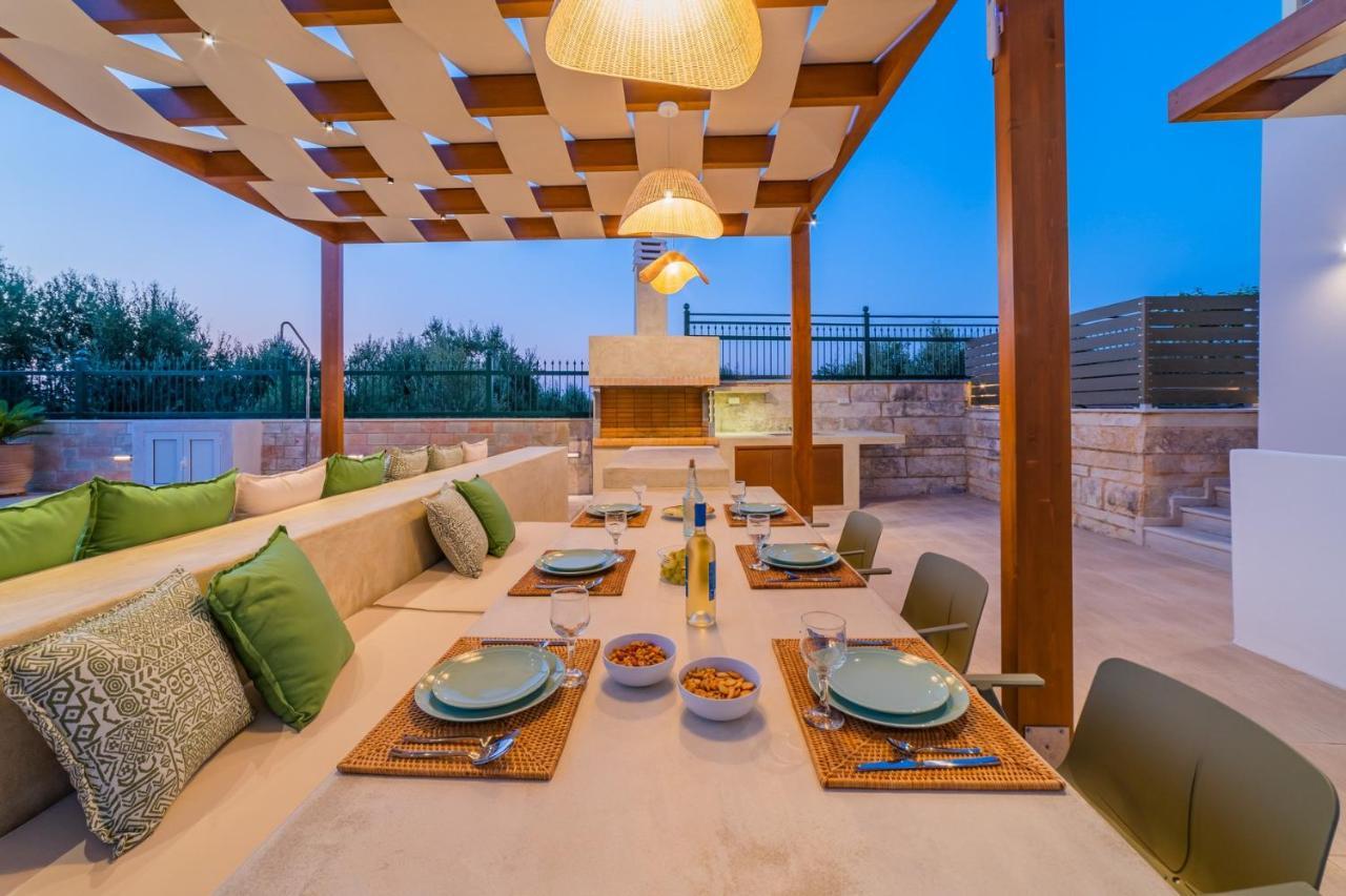Estella Villa With Pool, Children Area, Bbq & Magnificent Views! Asterion Bagian luar foto