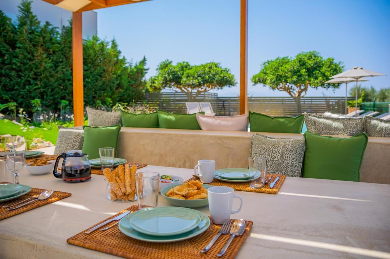 Estella Villa With Pool, Children Area, Bbq & Magnificent Views! Asterion Bagian luar foto
