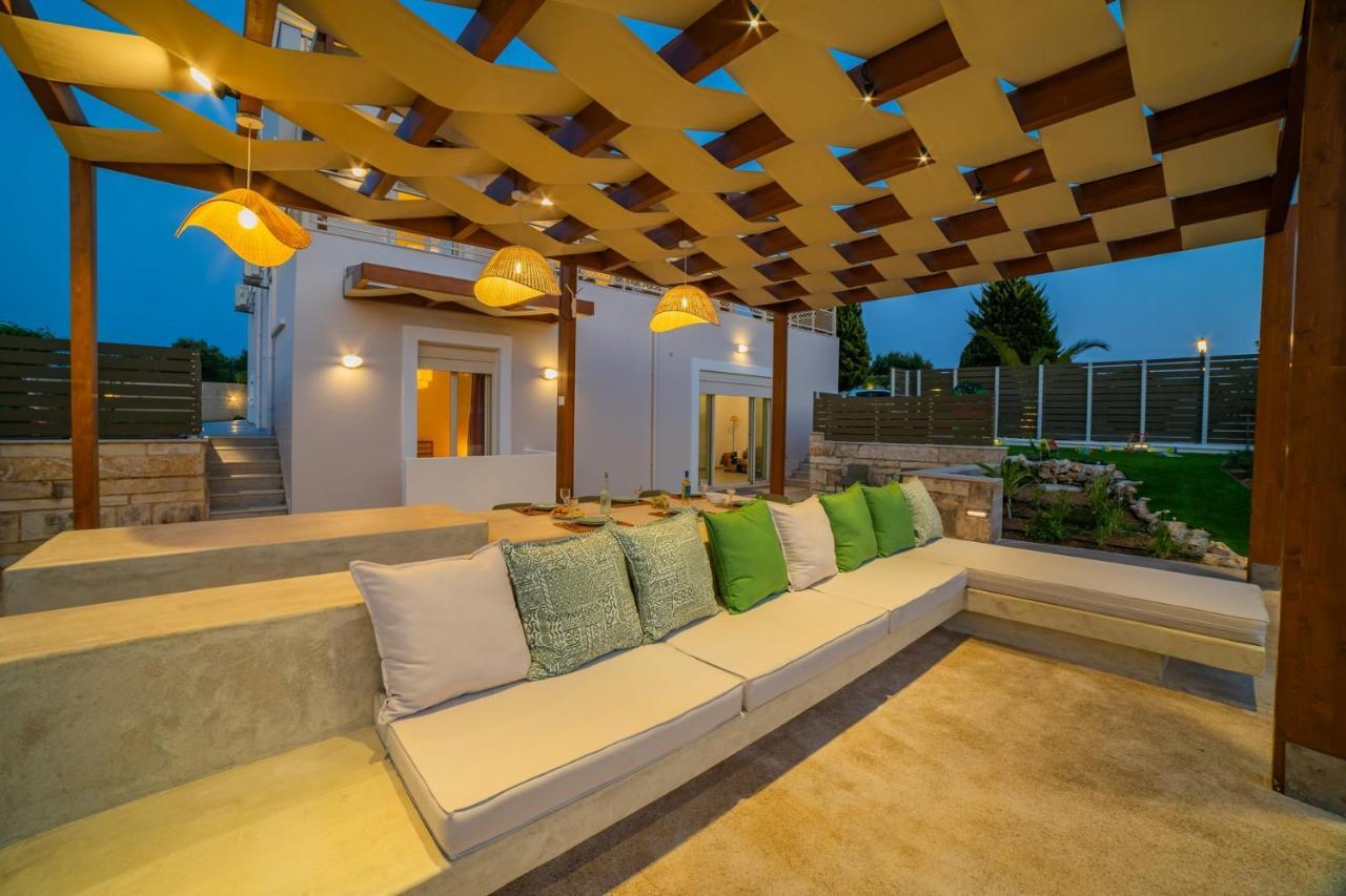 Estella Villa With Pool, Children Area, Bbq & Magnificent Views! Asterion Bagian luar foto