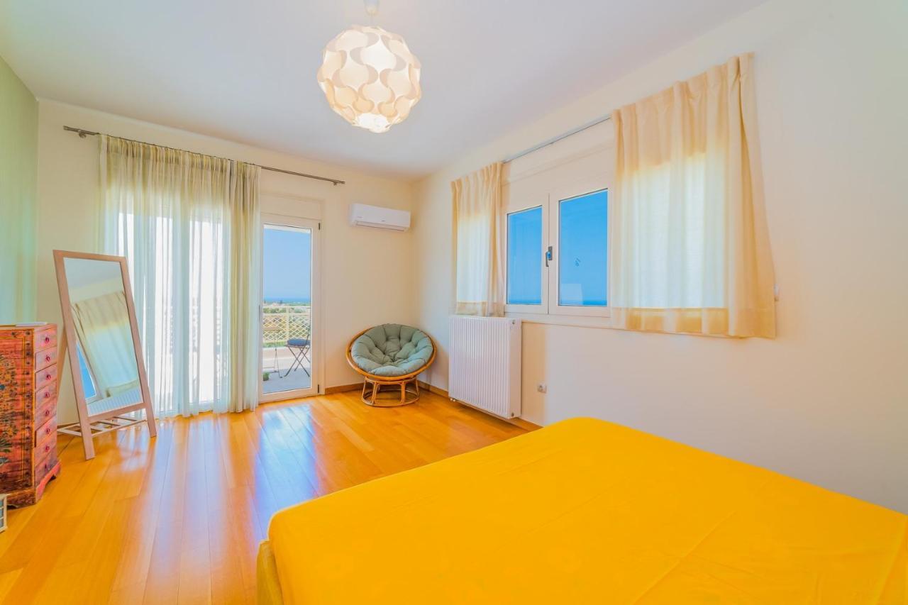 Estella Villa With Pool, Children Area, Bbq & Magnificent Views! Asterion Bagian luar foto