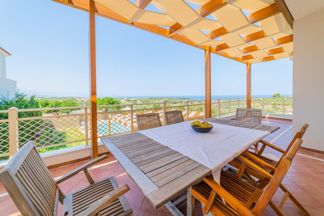 Estella Villa With Pool, Children Area, Bbq & Magnificent Views! Asterion Bagian luar foto