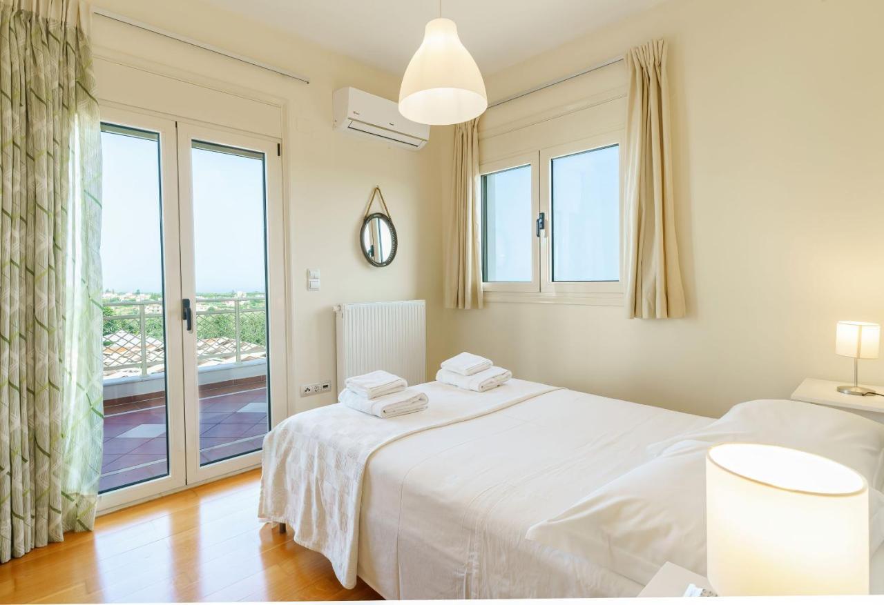 Estella Villa With Pool, Children Area, Bbq & Magnificent Views! Asterion Bagian luar foto