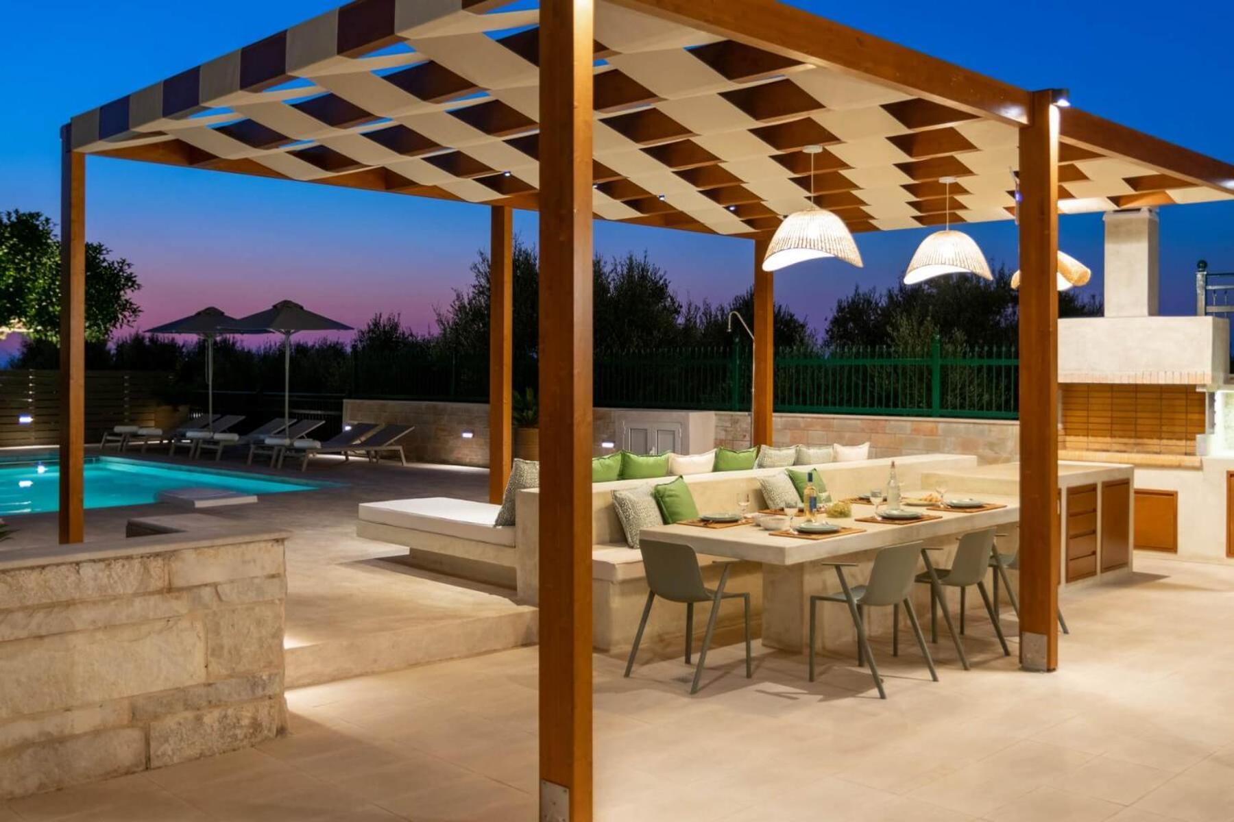 Estella Villa With Pool, Children Area, Bbq & Magnificent Views! Asterion Bagian luar foto